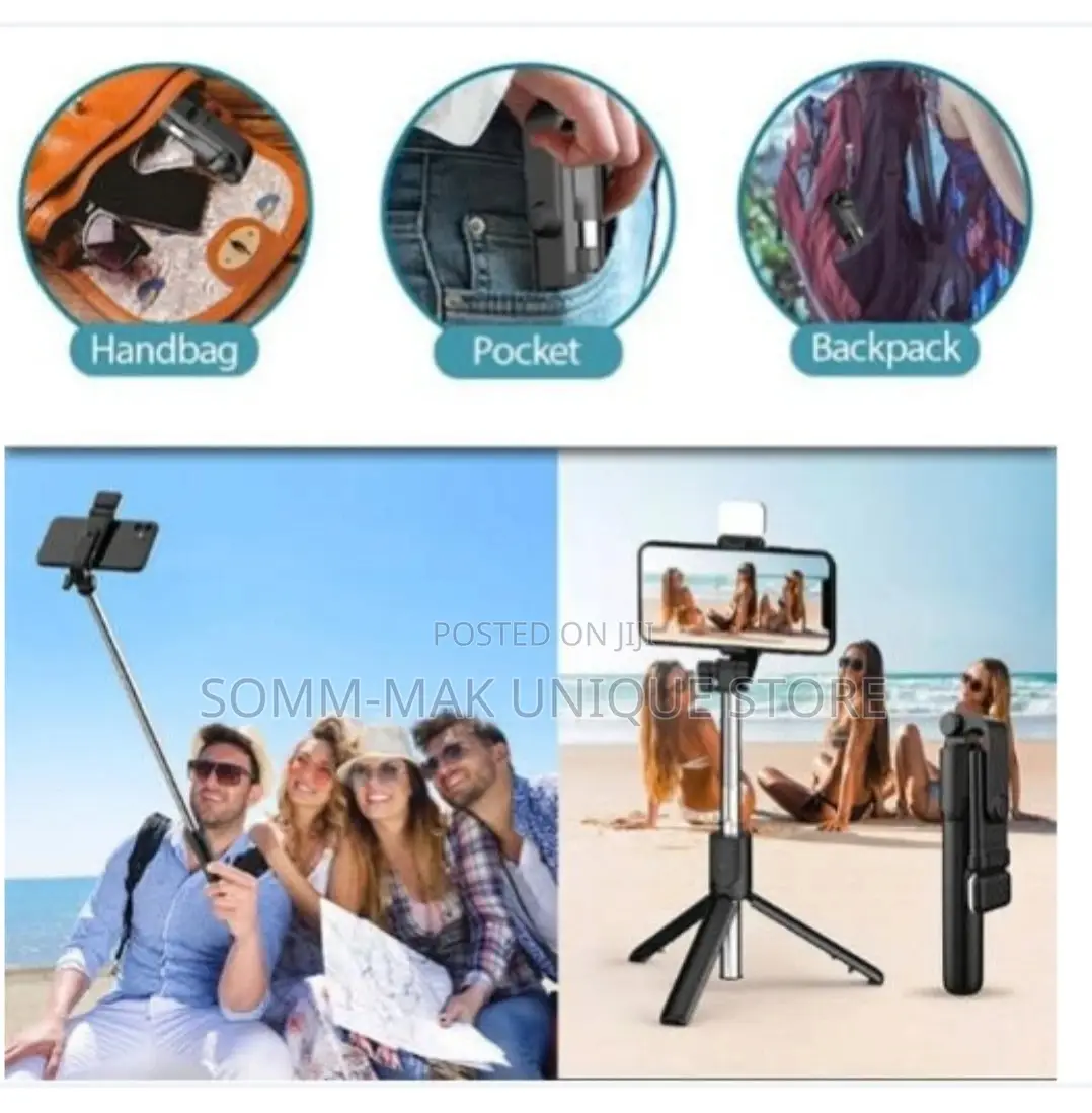 Selfie Stick Tripod Stand, Fill Light Wireless Bluet Remote
