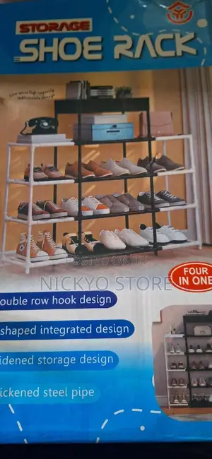 6 Double-color Matching Shoe Rack Organizer