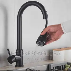 High-Quality Latest Pullout Kitchen Sink Mixer Black