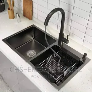High-Quality Latest Pullout Kitchen Sink Mixer Black