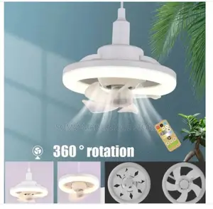 Ceiling Fan E27 With Led Light,Remote 360 ° Rotation - 60w