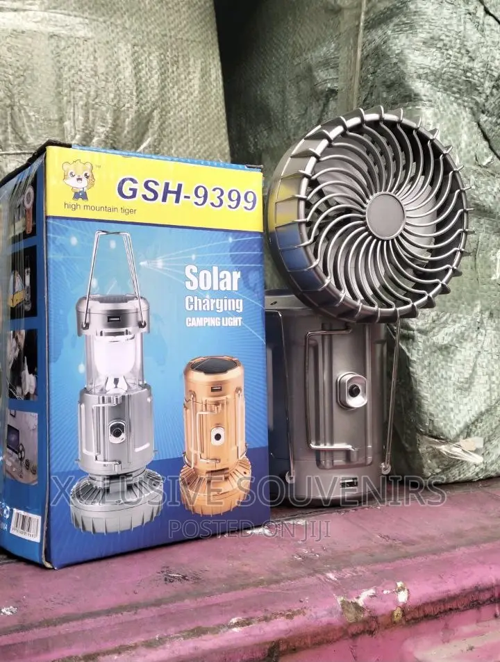 Led Rechargeable Camping Lantern With Fan