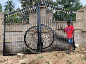 View Through Wrought Iron Gate