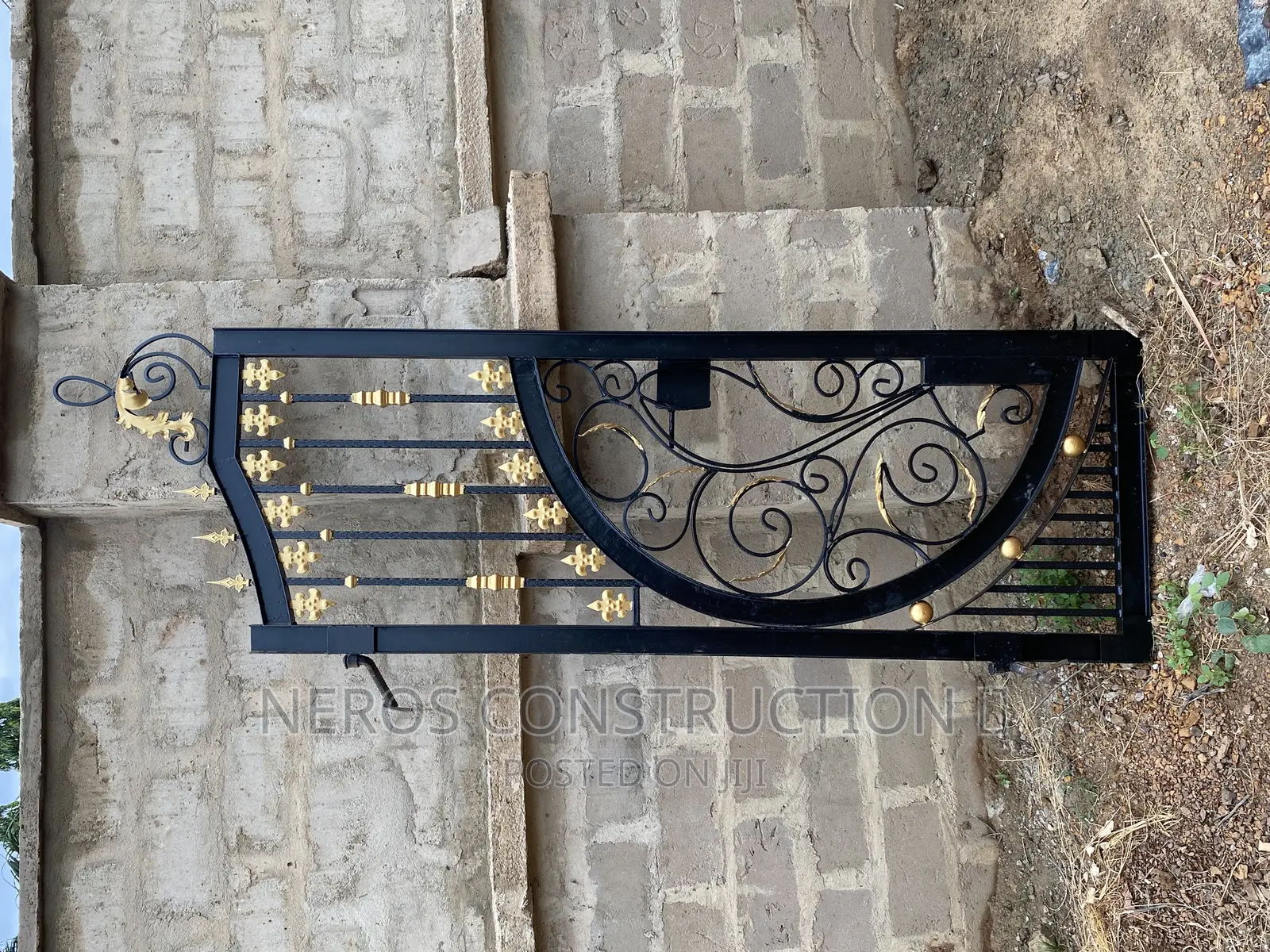 View Through Wrought Iron Gate
