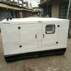 New 20kva Perkins Soundproof Gen Wit 2yrs Warranty Sign