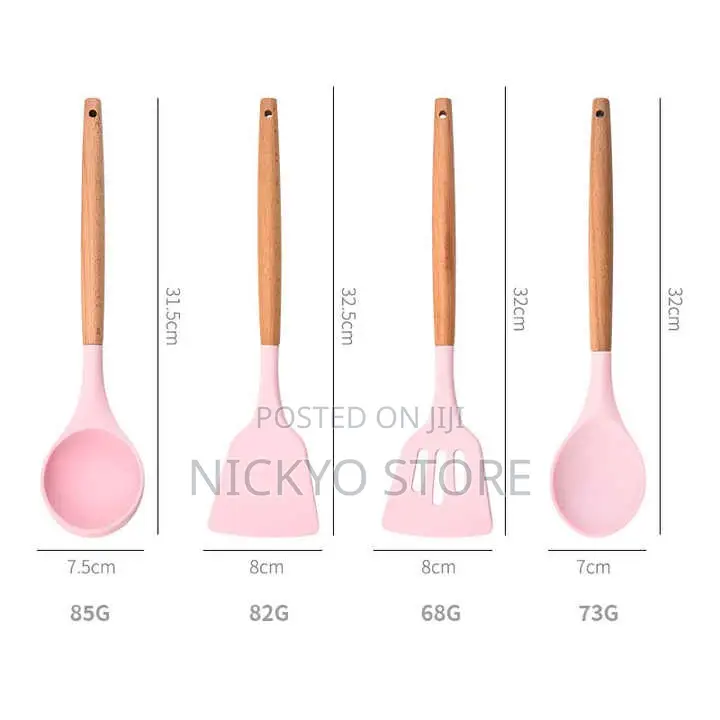 Multifunction Wood Handle Cooking Ware Set Silicone