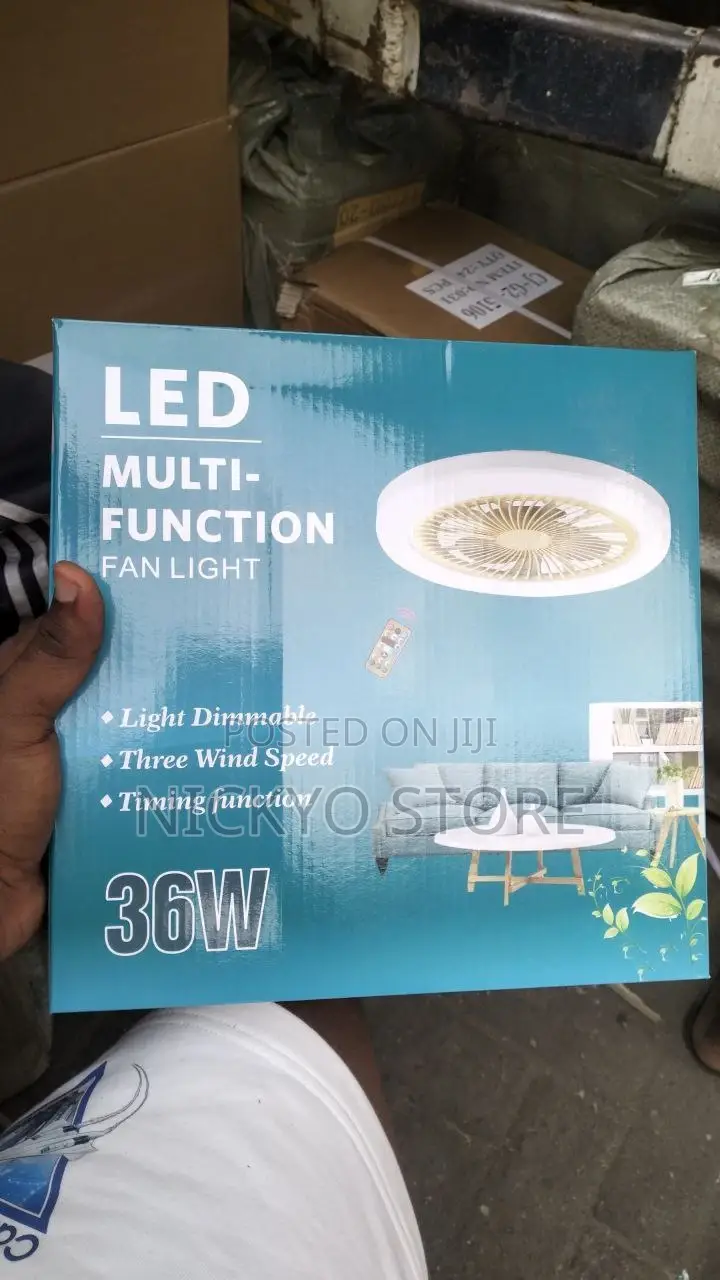 Smart Remote Control Led Fan Light
