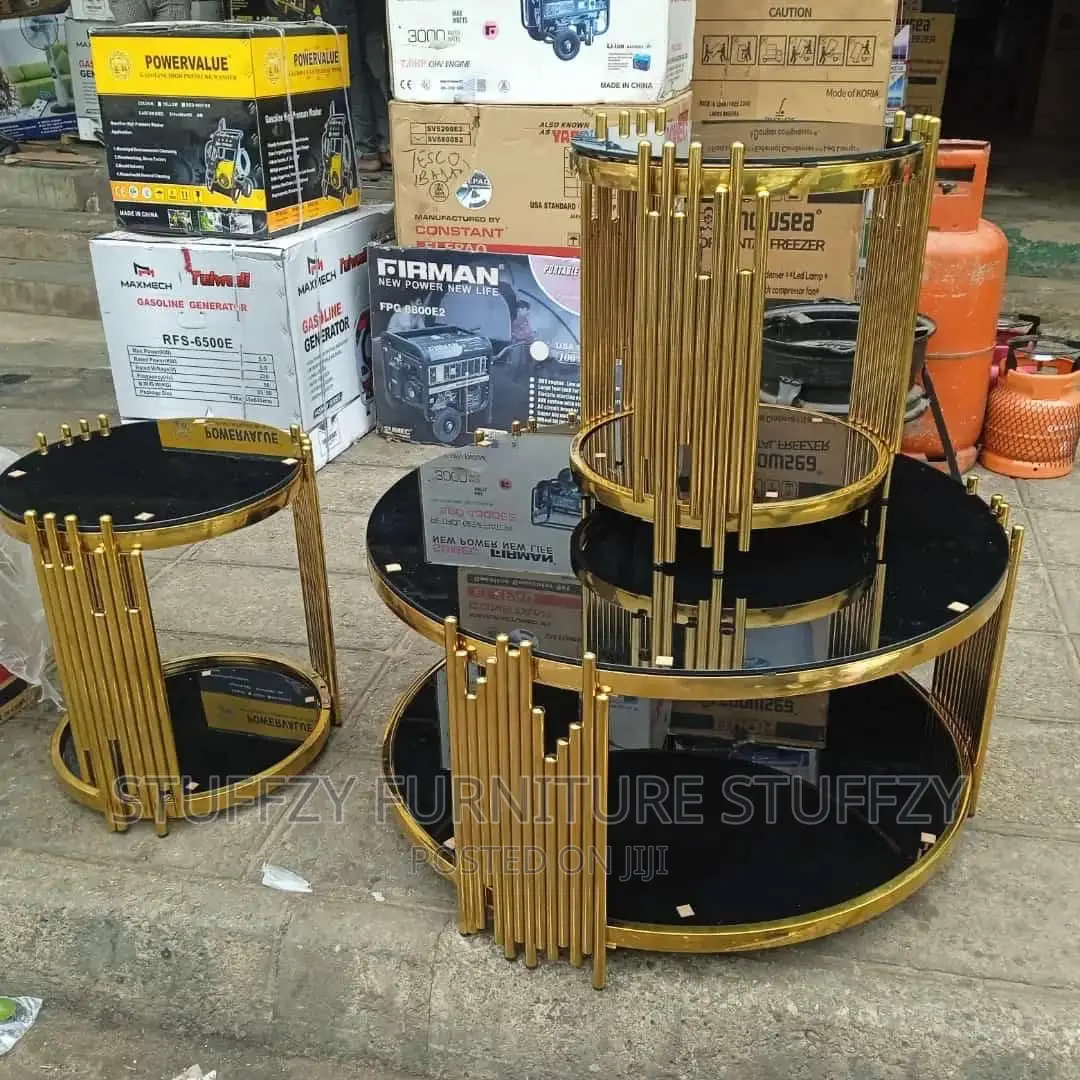 Italian Unique Gold Center Tables Set
