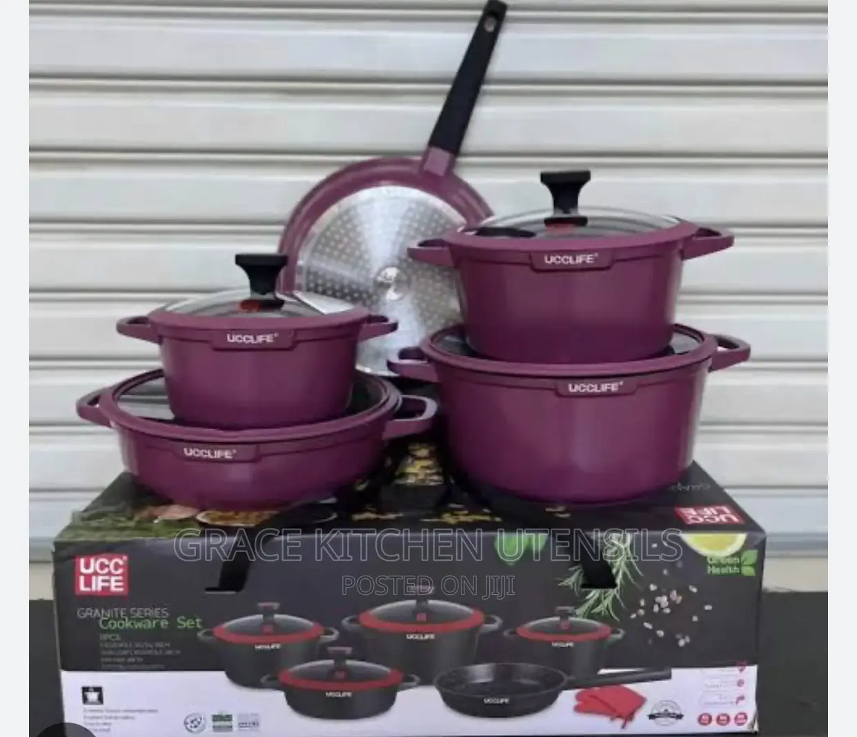 11pcs Nonstick UCC Life Granite Cookware