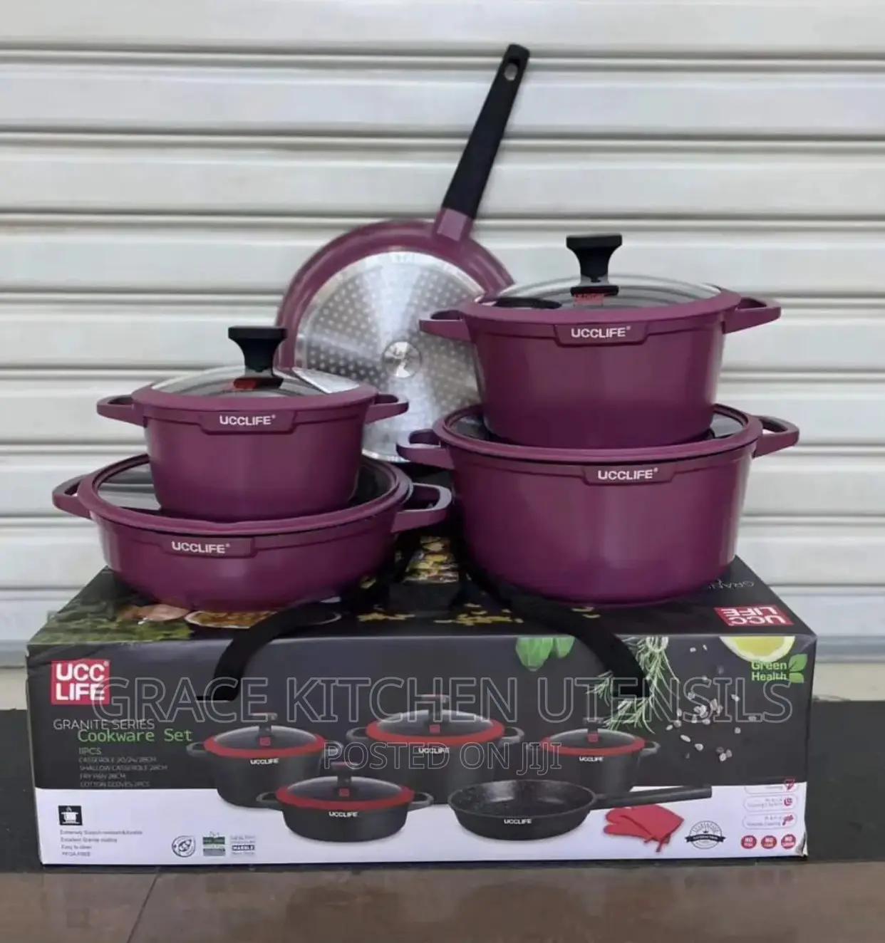 11pcs Nonstick UCC Life Granite Cookware