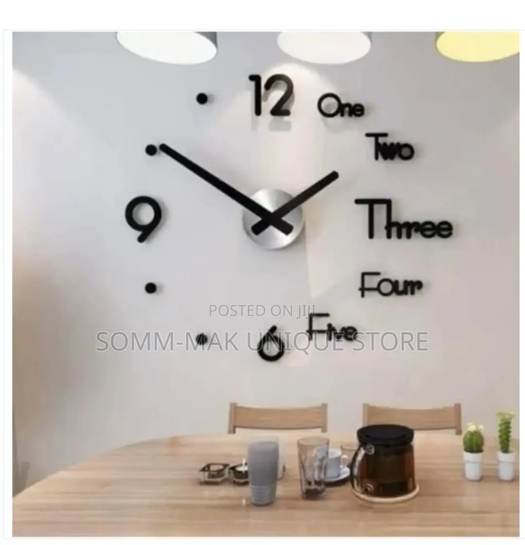 Diy 3d Wall Clock - 39" by 39"