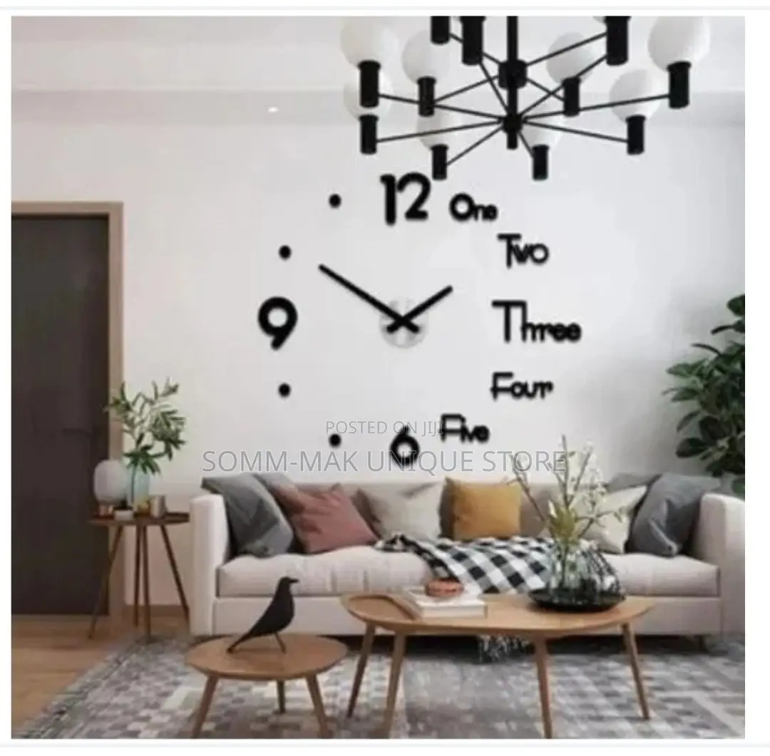 Diy 3d Wall Clock - 39" by 39"
