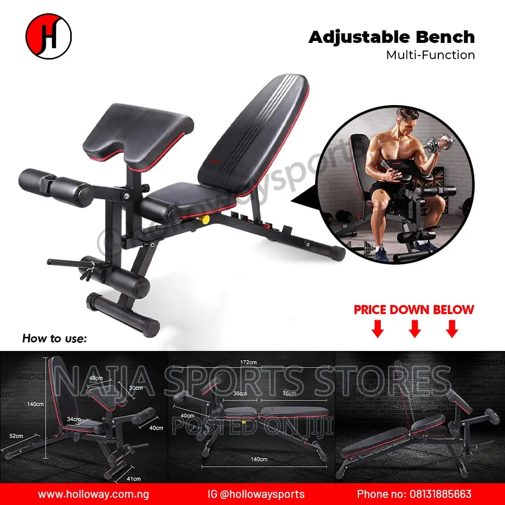 Brand New Adjustable Bench, Multi Function