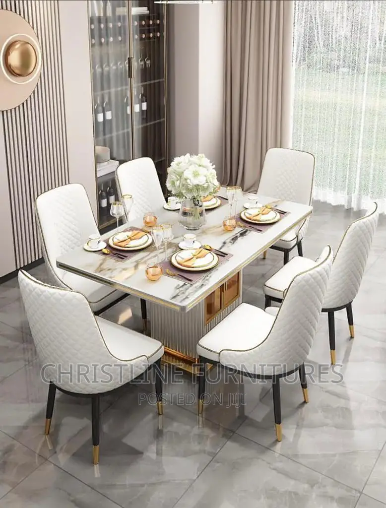 Quality Marble Top Dining Table Set