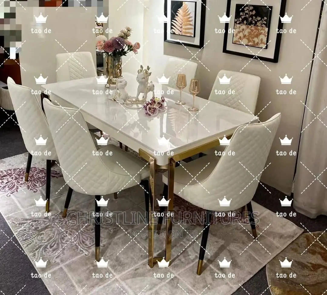 Quality Marble Top Dining Table Set