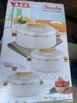 Insulated Serving Food Flask - 3 Piece Set
