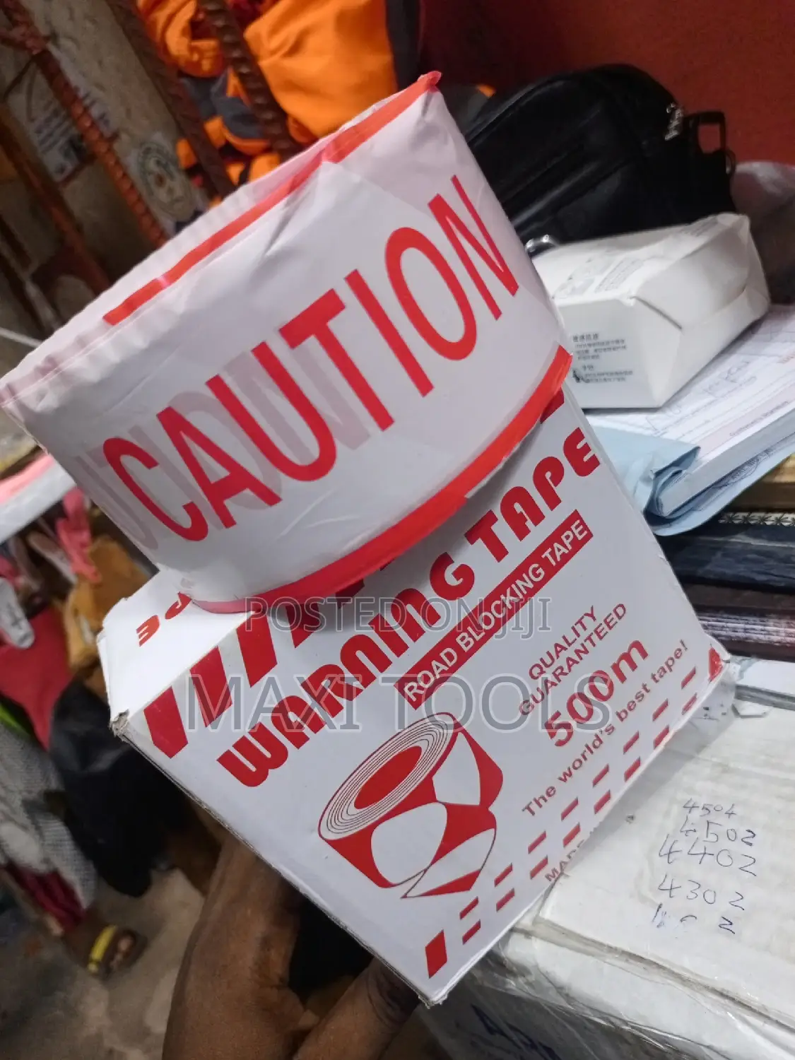 Warning Tape 500m Red And White