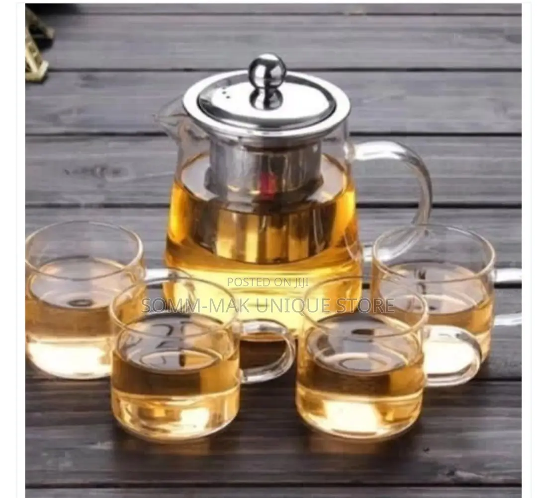 Glass Tea and Coffee Pot Set
