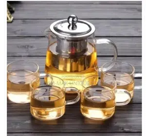 Glass Tea and Coffee Pot Set