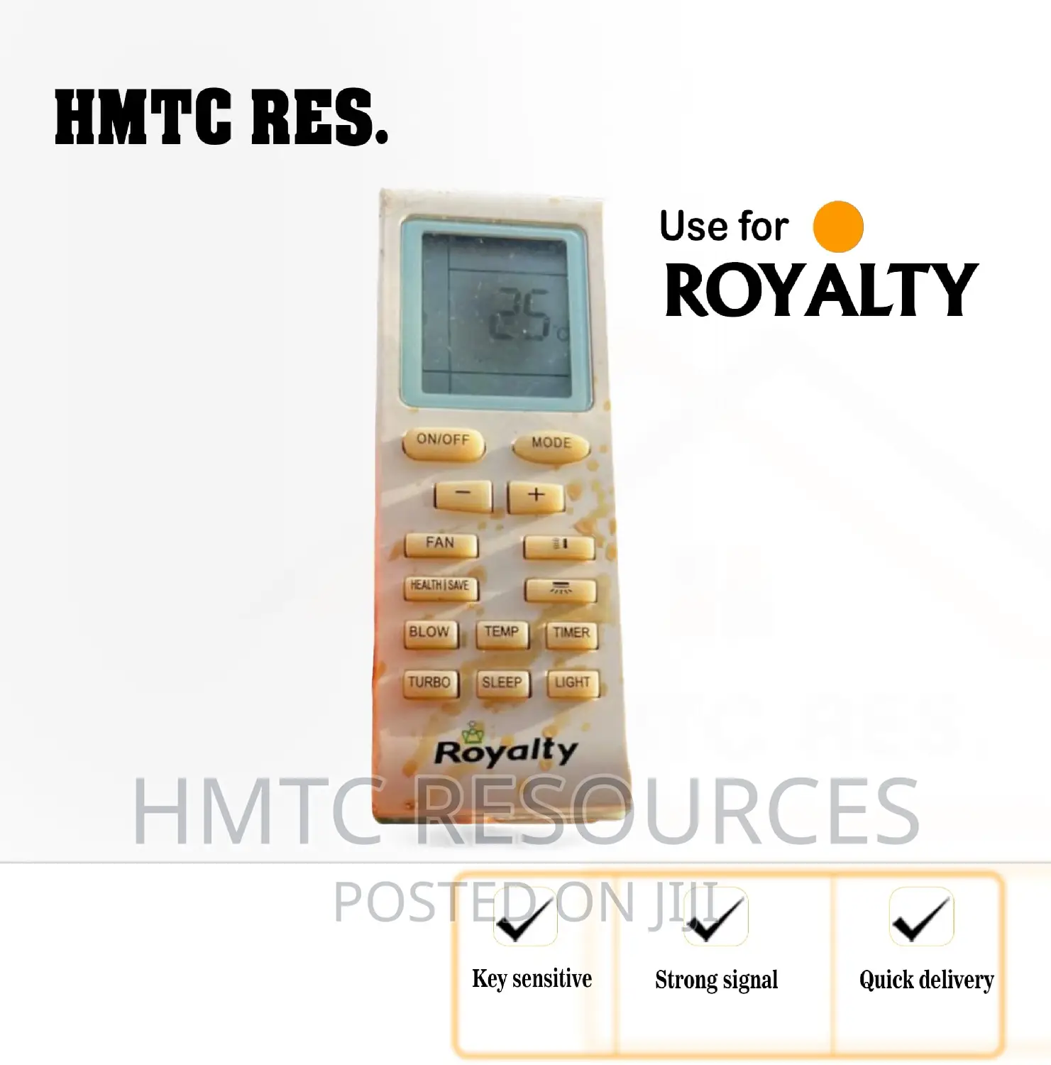 Royalty Split Unit Air Conditioner Remote Control