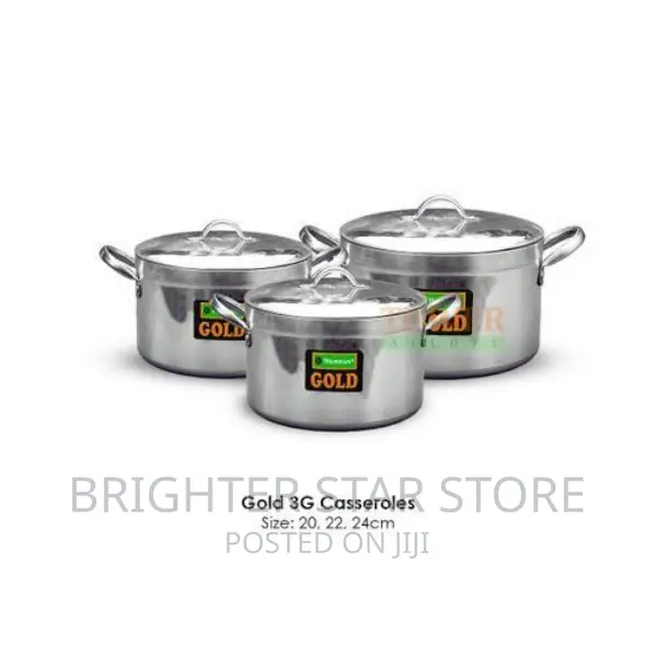 Taluminium Cooking Pot Sets Cookware Set- 3 Pieces