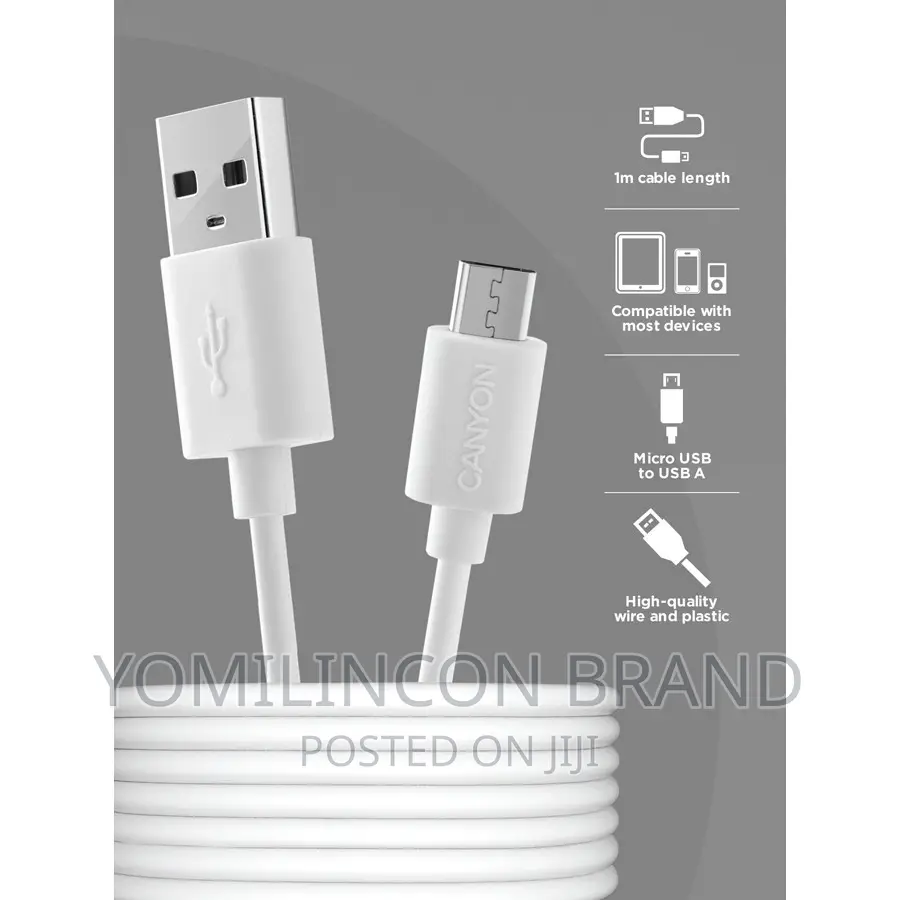 Canyon PVC Cable USB 3.0 to Type C 1m
