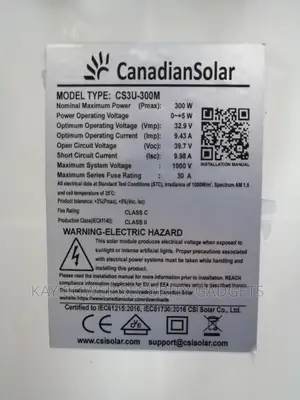 300watt Canadian Solar Panel