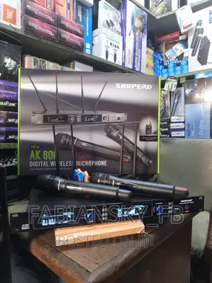 Original Professional Wireless Shuperd Mic Model-Ak-606