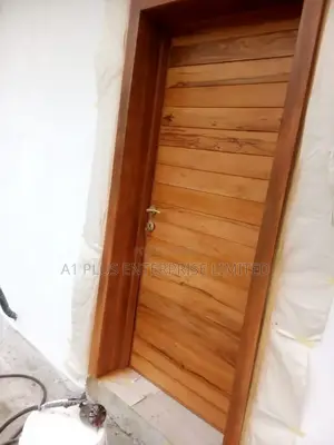 Exit Door in Mahogany Wood