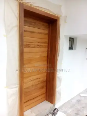 Exit Door in Mahogany Wood