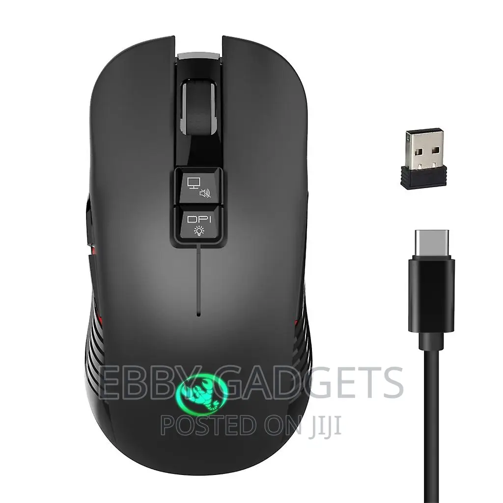 Wireless Gaming Mouse Rechargeable Gaming Mouse RGB Lights