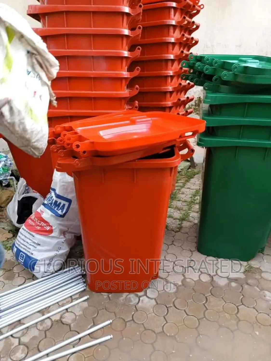 120 Litres Waste Bin With Tyre