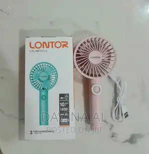 Lontor 3" Rechargable Mini Fan