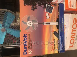 Photo - 16 Inches Duravolt Fan Rechargeable With Solar