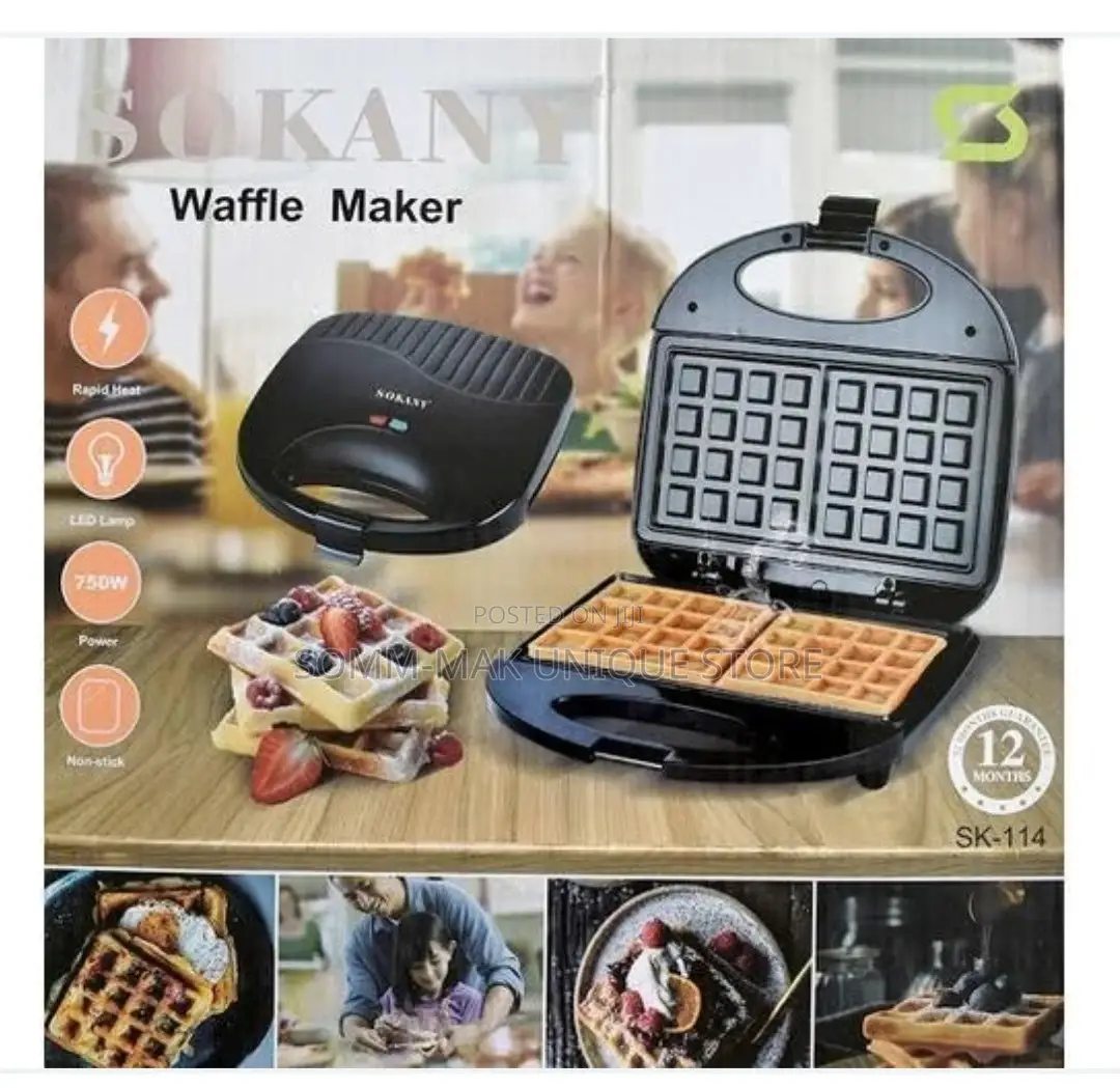 Sokany Waffle Maker Machine -1000w
