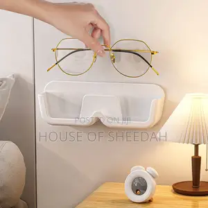 3pc Wall Mounted Perforated Free Sunglasses Storage Rack
