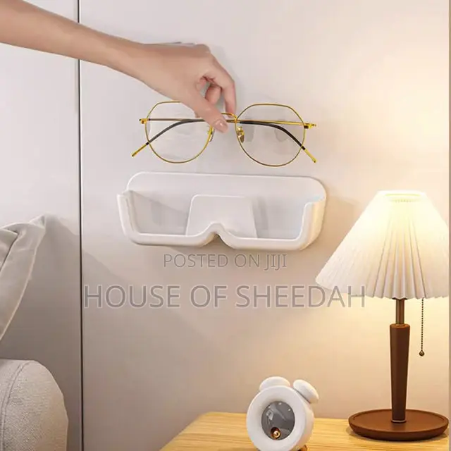 3pc Wall Mounted Perforated Free Sunglasses Storage Rack