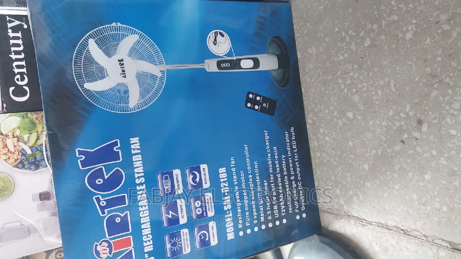 Airtek Rechargeable Fan