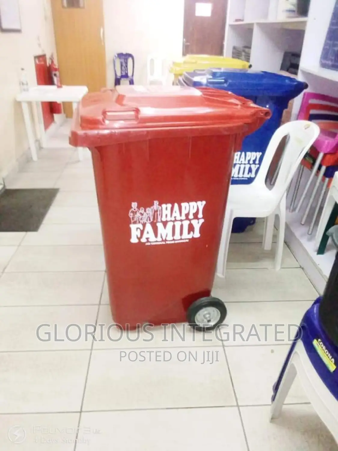240 Litres Waste Bin With Tyre