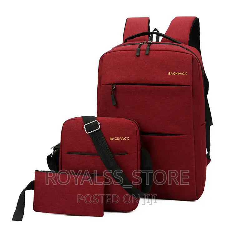 New Usb 3pcs Unisex Laptop Bag