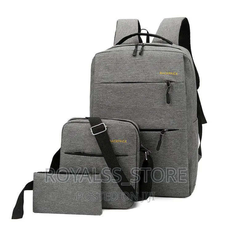 New Usb 3pcs Unisex Laptop Bag