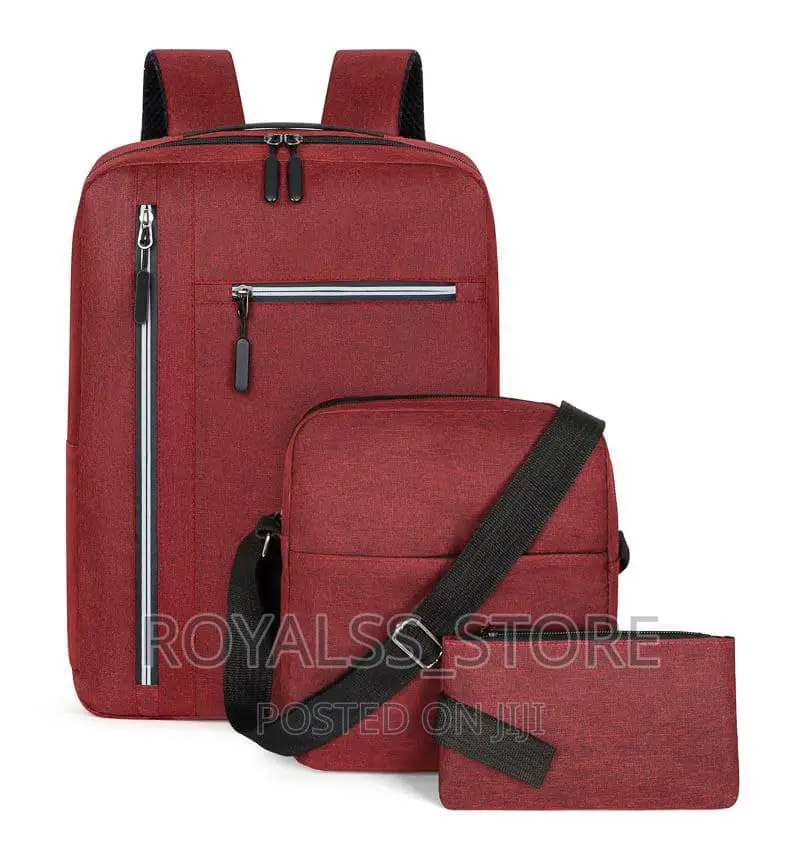 New Usb 3pcs Unisex Laptop Bag