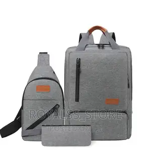 New Usb 3pcs Unisex Laptop Bag