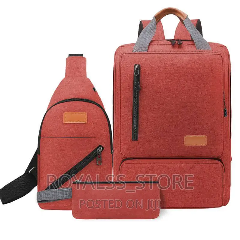 New Usb 3pcs Unisex Laptop Bag