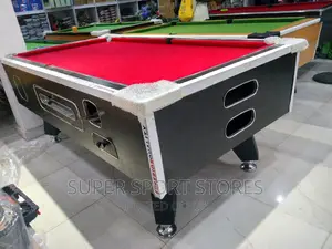 Red Top Marble And Coin Snooker Board