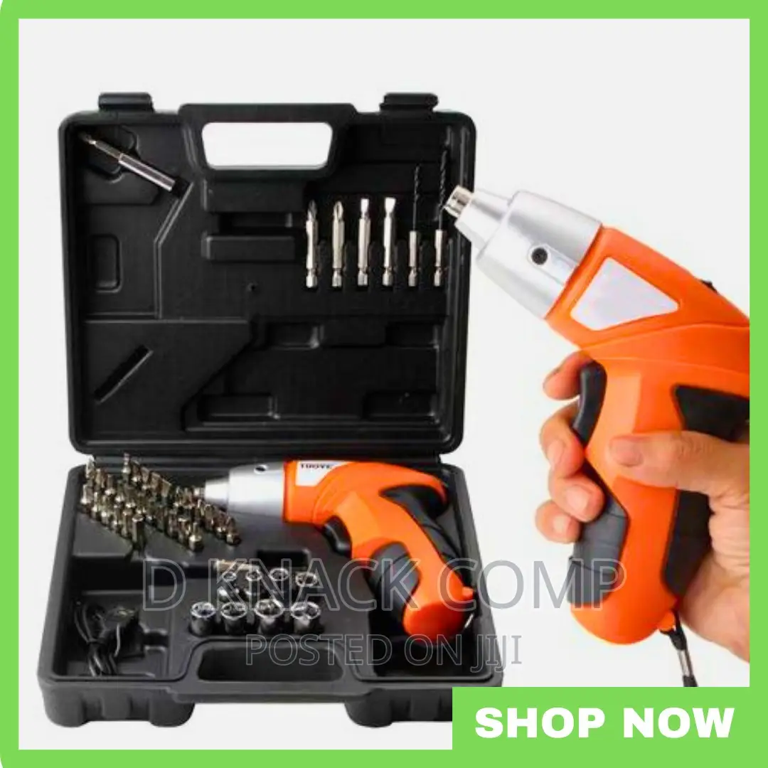4.8V Cordless Screwdriver Drill Driver Bits Set Rechargeable