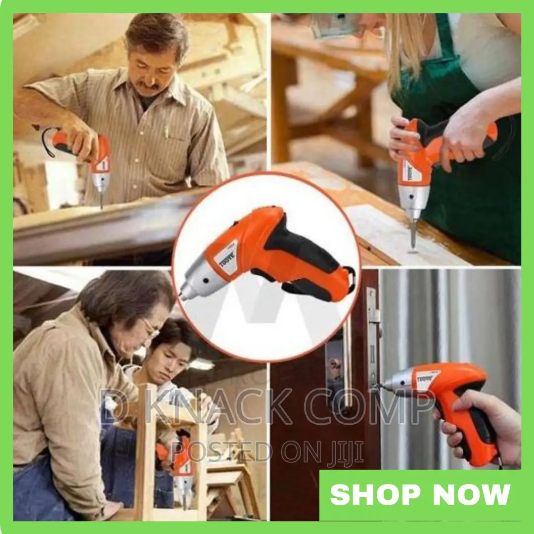 4.8V Cordless Screwdriver Drill Driver Bits Set Rechargeable