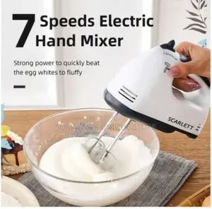 Auto. 7 Speed Electric Hand Mixer -Egg Beater- Cake Ba- 180W