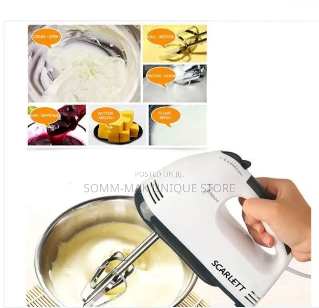 Auto. 7 Speed Electric Hand Mixer -Egg Beater- Cake Ba- 180W