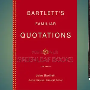Bartlett Familiar Quotation
